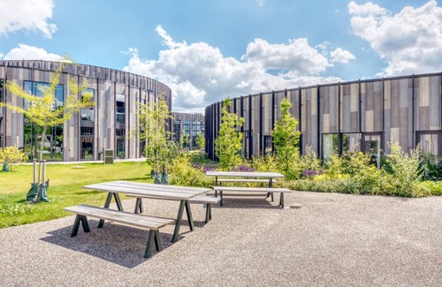 Lyngby-Taarbæk Kommune Apartment | Trendy Lyngby 1BR w/ Roof, Courtyard & W/D, nr Skovbrynet, by Blueground