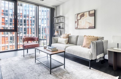 Lyngby-Taarbæk Kommune Apartment | Trendy Lyngby 1BR w/ Roof, Courtyard & W/D, nr Skovbrynet, by Blueground