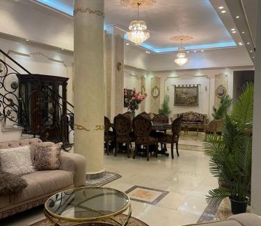 6th of October City Villa | Trio Villa with coverable private pool in compound near Mall of Egypt