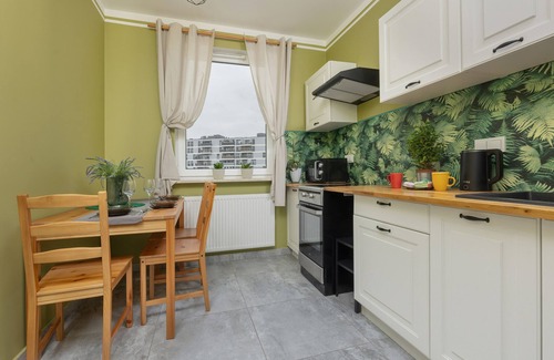 Bialoleka Apartment | Turquoise Blue Apartment by Renters