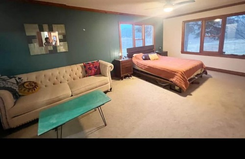 Ludington House | Up North Bohemian Farm House >1mi from Lake MI beach with Hot Tub