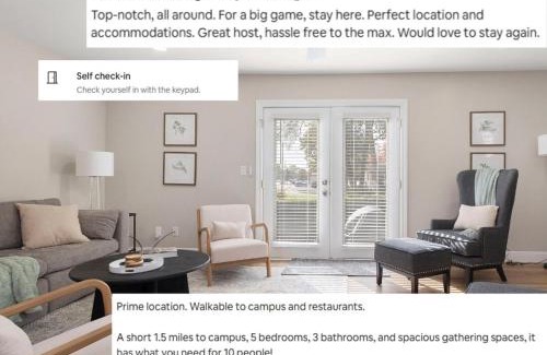 Northeast South Bend House | UPDATED 5BR Townhome 5 Min from Notre Dame Perfect for Groups