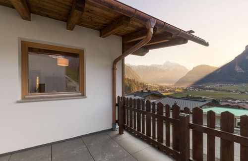 Ramsau im Zillertal Condo | Vacation apartment with mountain view, private sauna, 25 sqm terrace, pets welcome