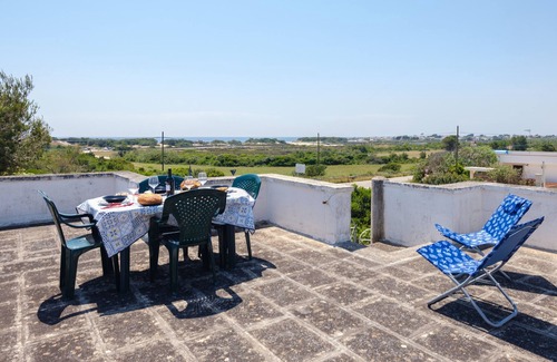 Torre Castiglione Villa | Villa 'A Punta Prosciutto' with Sea View, Wi-Fi and Air Conditioning