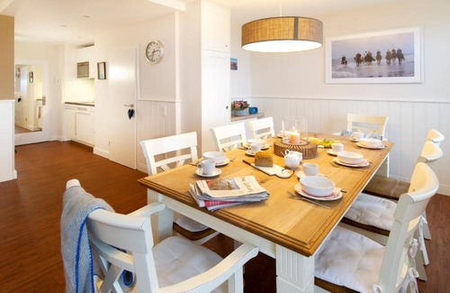 Wangerooge Apartment | Villa Marina 2 - Strandkorb mit Meerblick