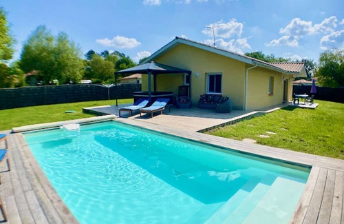 Sainte-Eulalie-en-Born House | ☆Villa Oceane & Spa ≈Heated pool ≈ enclosed and not overlooked ≈ 5min beaches ☆