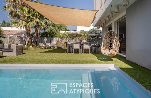 Cap d'Agde Villa | Villa proche plage mer, piscine grand terrain Capao Hotel