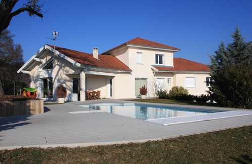 Argonay House | Villa with heated pool 6km from Lake Annecy - exceptional view