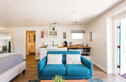 Alhambra Apartment | Visit Sports and Culture Venues from an Artful Garden Studio in Central Phoenix