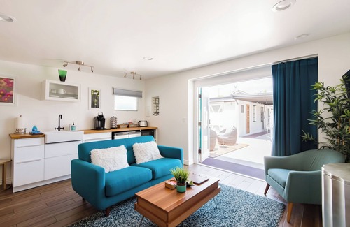 Alhambra Apartment | Visit Sports and Culture Venues from an Artful Garden Studio in Central Phoenix