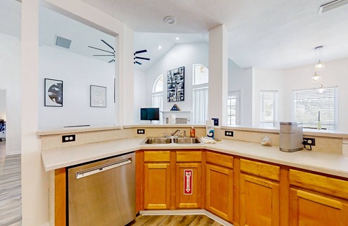 Westside House | Waterfront 2-story home with water views, patio, streaming, washer/dryer, & AC