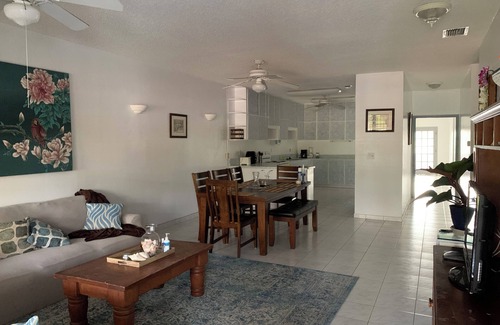 Williams Town House | Waterfront home with private dock near the beach