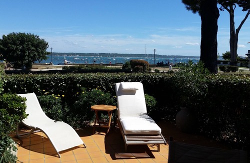 Cap-Ferret Apartment | Waterfront, panoramic view of the Bay of Arcachon, direct beach access