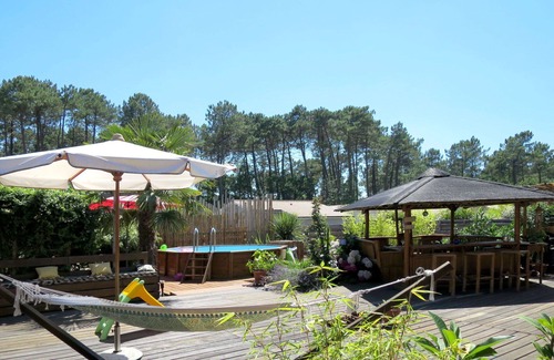 Le Porge House | Wonderful private villa for 6 people with WIFI, A/C, private pool, TV and patio