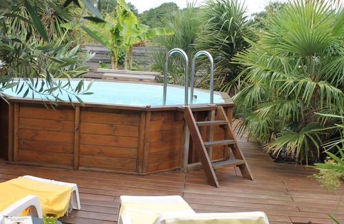 Le Porge House | Wonderful private villa for 6 people with WIFI, A/C, private pool, TV and patio