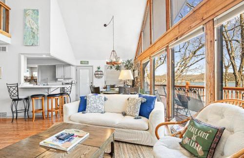 Camdenton House | Woodmont Point - Wooded Private Lakefront Retreat with Deep Cove Dock and Great Swimming!