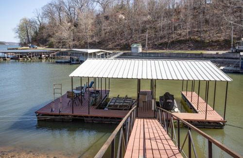 Camdenton House | Woodmont Point - Wooded Private Lakefront Retreat with Deep Cove Dock and Great Swimming!