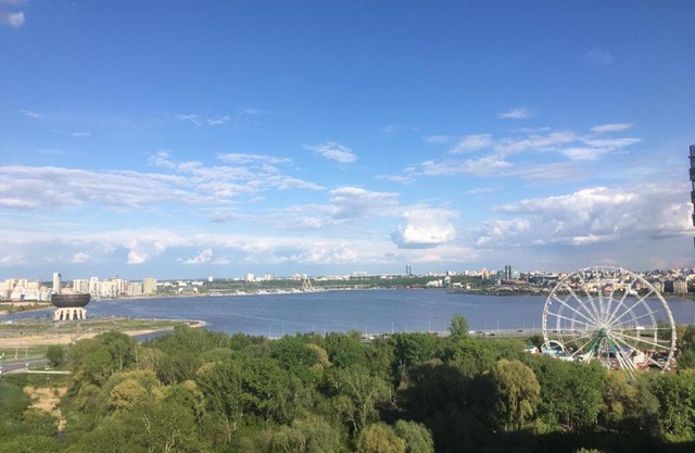 Центр Казани с высоты 15 этажа в ЖК Пять звезд