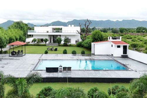 2 BHK Elegant Villa with Scenic View, Pool & BBQ at Udaipur
