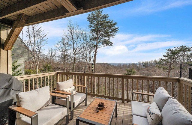 3BR Paris Mtn Cabin with Fireplace & Scenic Views