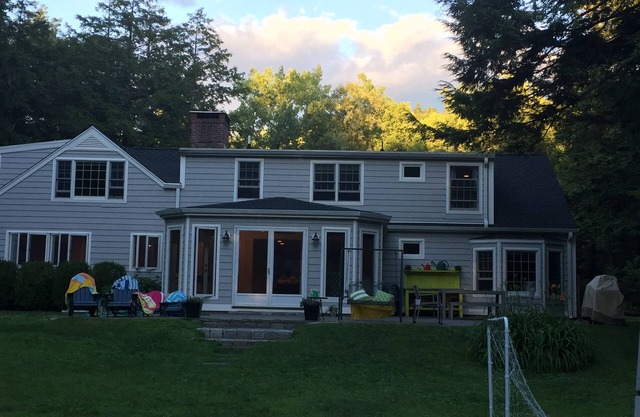 5-bedroom house with gunite pool on 2 acres. Hot tub and wood burning fire place