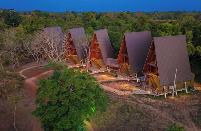 5 min from Wilpattu National Park main gate, Chena Hut Safari Resort, Wilpattu
