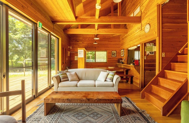 A calm house in the woods