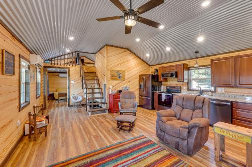 about 1 Mi to Lake Greeson and Ramp Lazy Bear Cabin