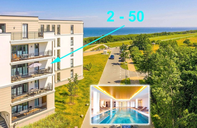 Apartment 'Waterkant 2-50' with Sea View, Balcony and Wi-Fi