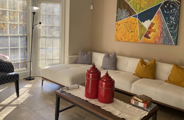 Balcony, room and private bathroom