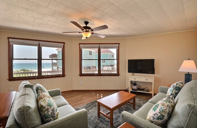 Beach Break Cottage- Excellent Ocean Views- Steps to Beach- Community Pool