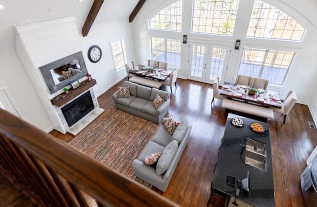 Beautiful, new home in seclulded area located overlooking a 2-acre pond.