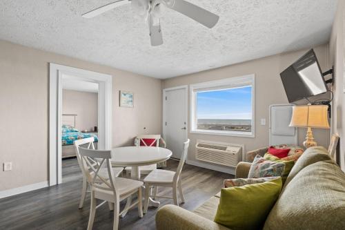 Blue Mist Villas Unit 201 offers King Bed Suite and Beach front Balcony in Cherry Grove