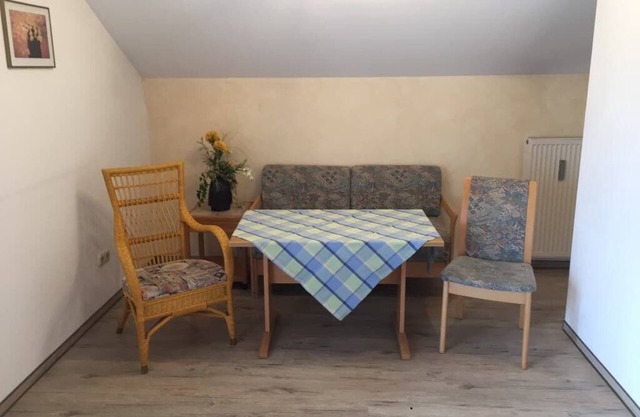 Bright apartment (40 sqm) for up to 3 people with furnished balcony