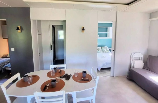 Camping Bois Simonet**** - Chalet Acacia 3 Rooms 6 People Air Conditioned
