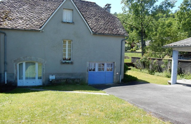Colorful house in a green hamlet