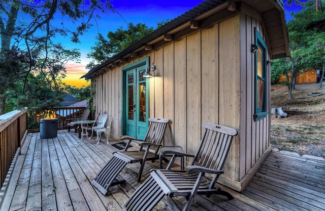 Escape to Rustic Studio | Fireplace + Modern Comfort