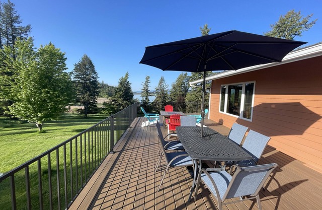 Family friendly home on Flathead River with amazing views, dock and toys galore