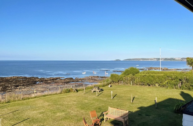 Former coastguard cottage with spectacular view from Rame Head to Looe Island.