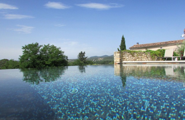 Gite bastide charming scents stone pool view billiards gard south ardeche