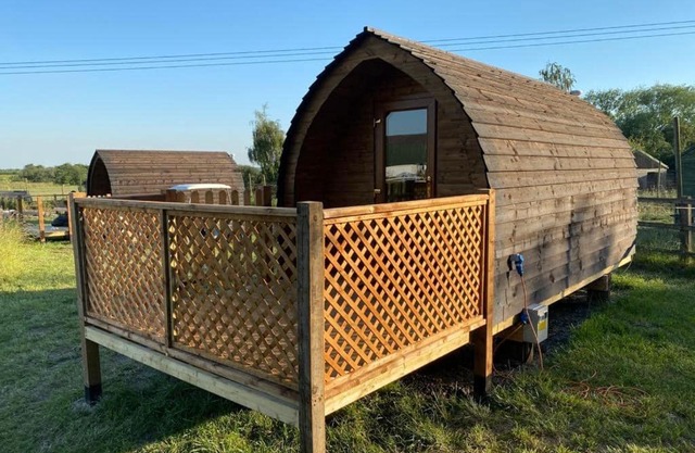 Glamping pod, seven acre farm campsite
