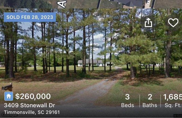 Great House for Florence, SC super close to I-95.
