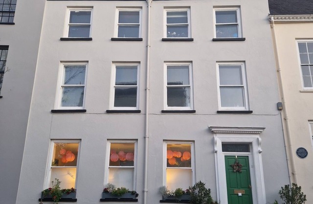 Heart of Carmarthen, town centre historic Georgian town house, with free parking