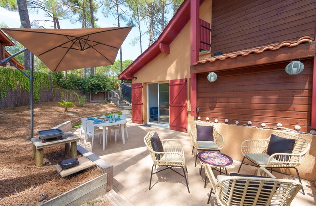 House for 4 with pool in Lacanau