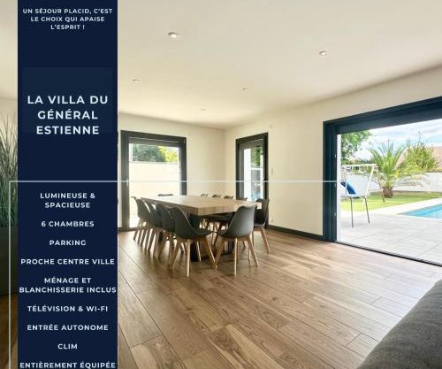 La Villa Estienne - Spacieuse - Conviviale - 6 Chambres - Parking privé
