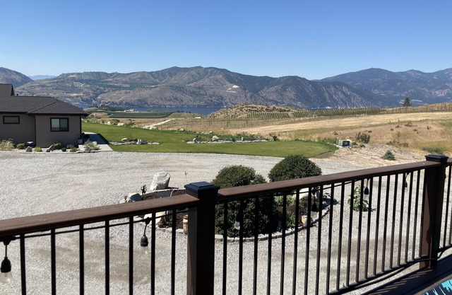 Lake Chelan views and beautiful peaceful setting with views from every window!