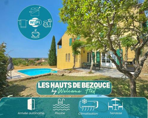 Les Hauts de Bezouce, Vue, Piscine & Calme