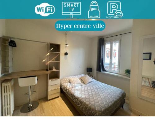 Lion d'or 23 - Chambre meublée et équipée en centre-ville
