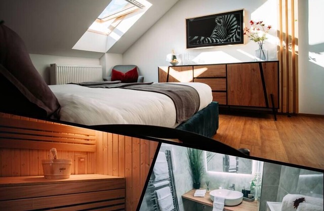 ⭑ Luxury Oasis, Sauna, AC & Free Parking