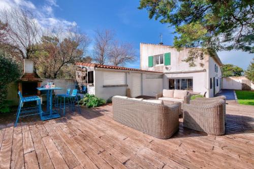 Maison pour 10, accès direct à la plage